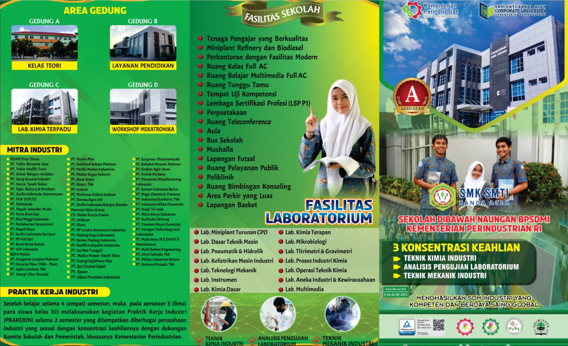 Brosur Profil, Fasilitas, dan Mitra Industri